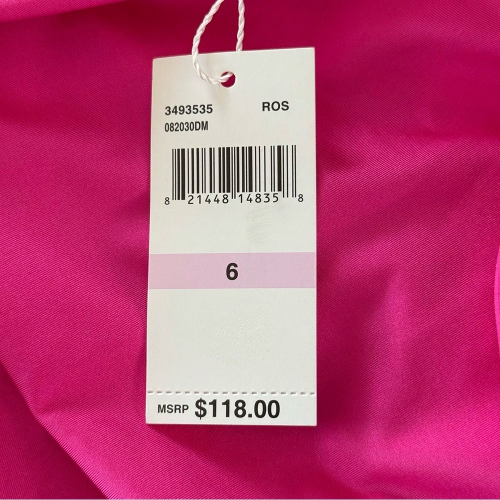 Trina Turk Pink Tankini with Built-In Bra and Removable Pads NWT Size 6 - Picture 7 of 8